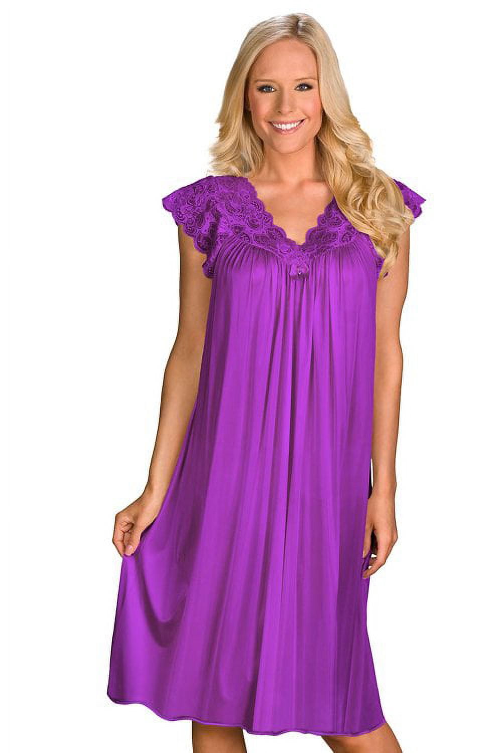 thumbnail image 5 of Women's Shadowline 36737 Silhouette Gown (Black L), 5 of 6
