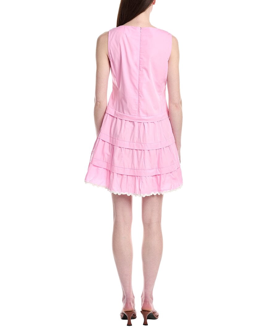 thumbnail image 2 of Sail to Sable womens Square Neck Dress, xs, Pink, 2 of 3