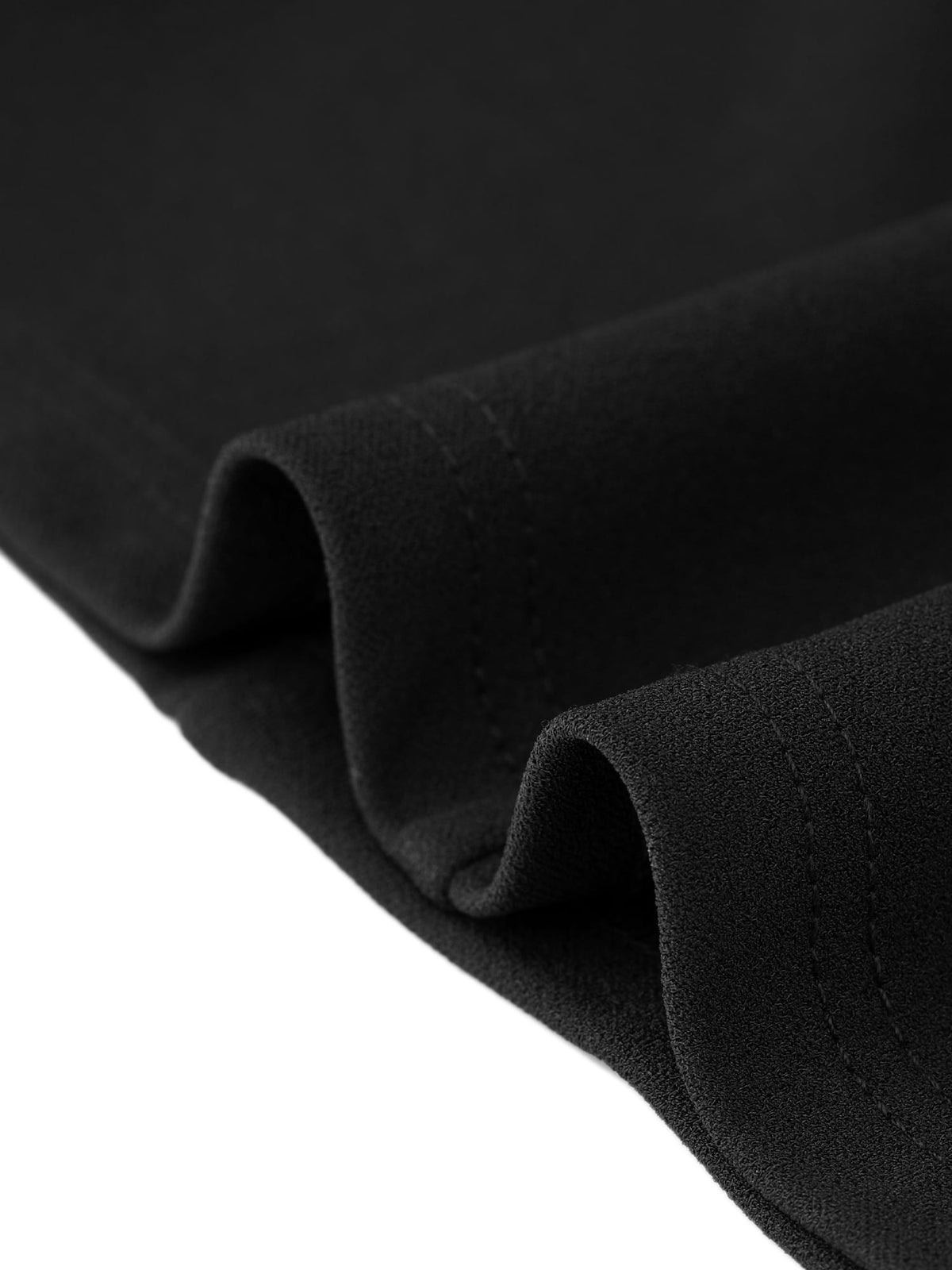 thumbnail image 5 of INSPIRE CHIC Work Midi Dresses for Women's 3/4 Sleeve Sweet Heart Neck Hight Waist Office Dress XS Black, 5 of 6