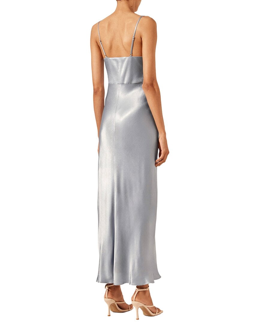 thumbnail image 2 of Shona Joy womens La Lune Draped Side Split Midi Dress, 10, 2 of 3