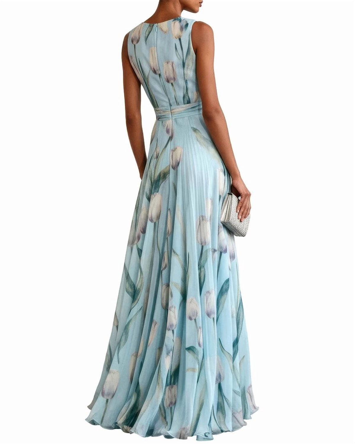 thumbnail image 2 of HOMEYEE womens Maxi Dress, 4, 2 of 3