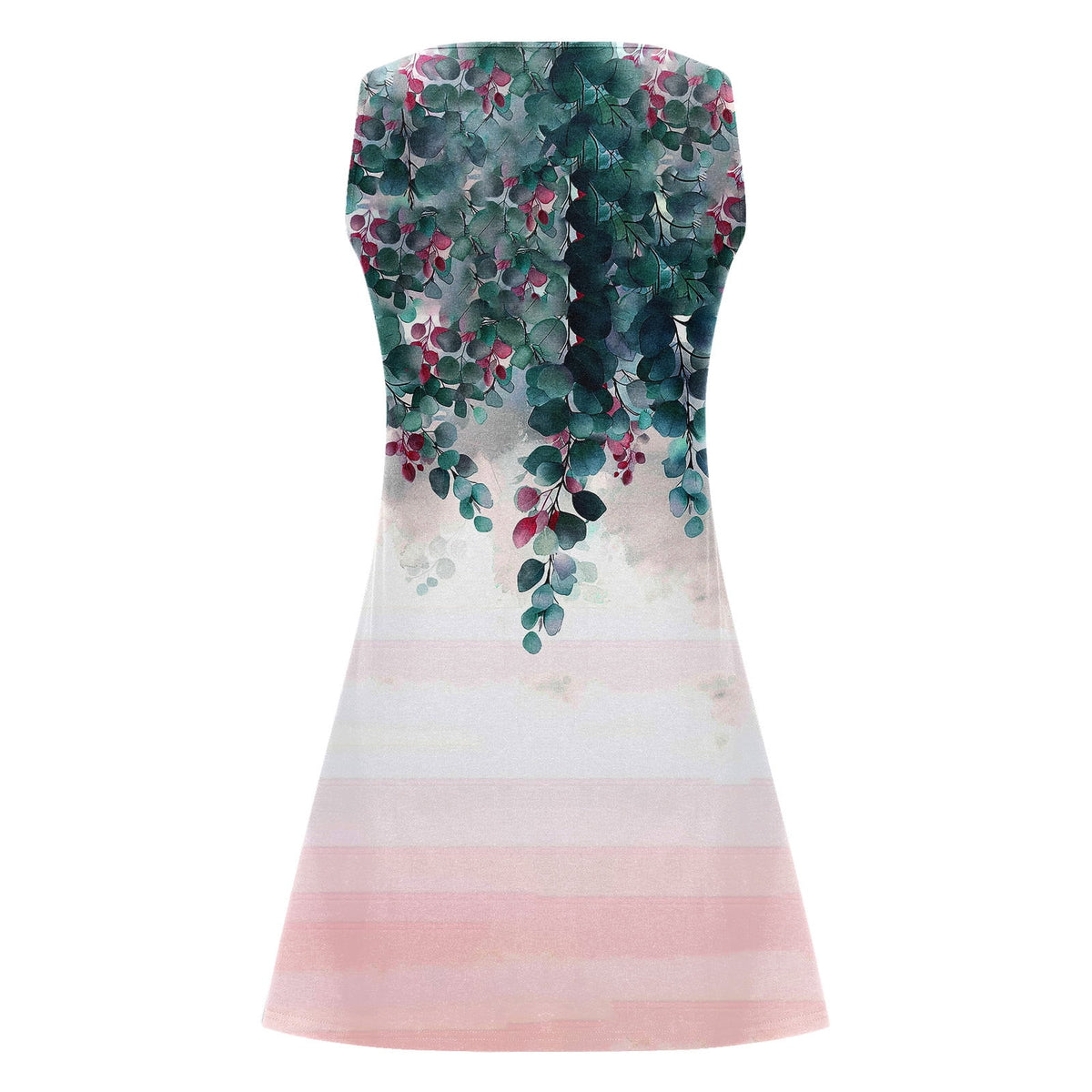 thumbnail image 5 of asdoklhq Boho Dresses for Women Ladies' Loose Casual Fashionable Printed Sleeveless V-neck Dress Short Sleeveless V-neck Dress Multicolor 2X, 5 of 6