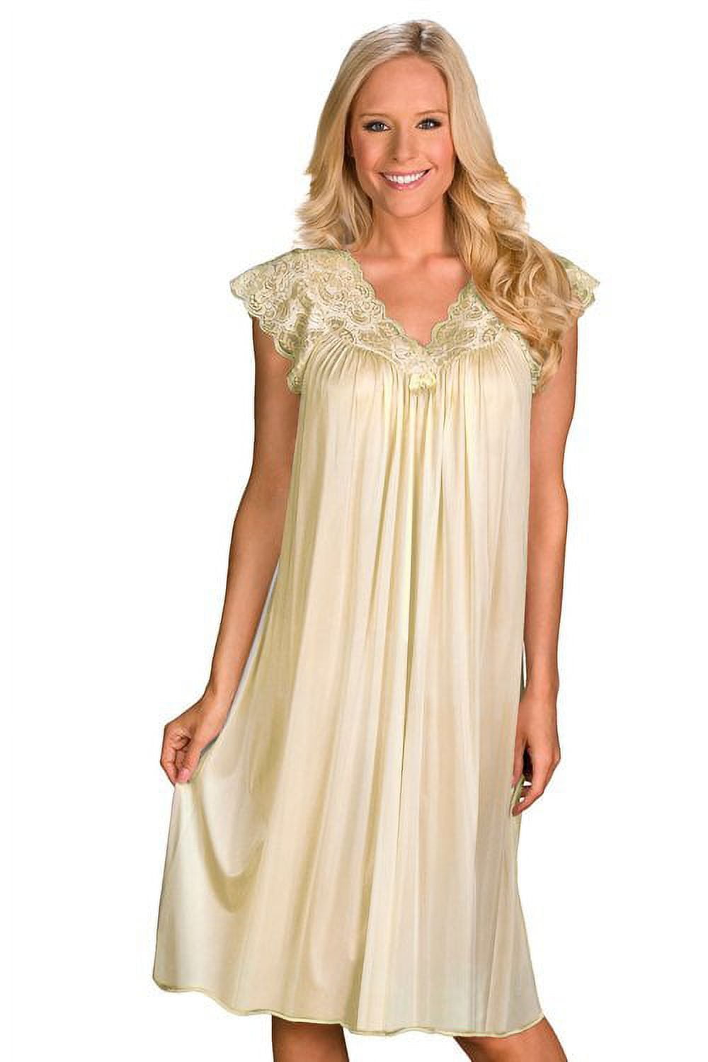 thumbnail image 2 of Women's Shadowline 36737 Silhouette Gown (Black L), 2 of 6