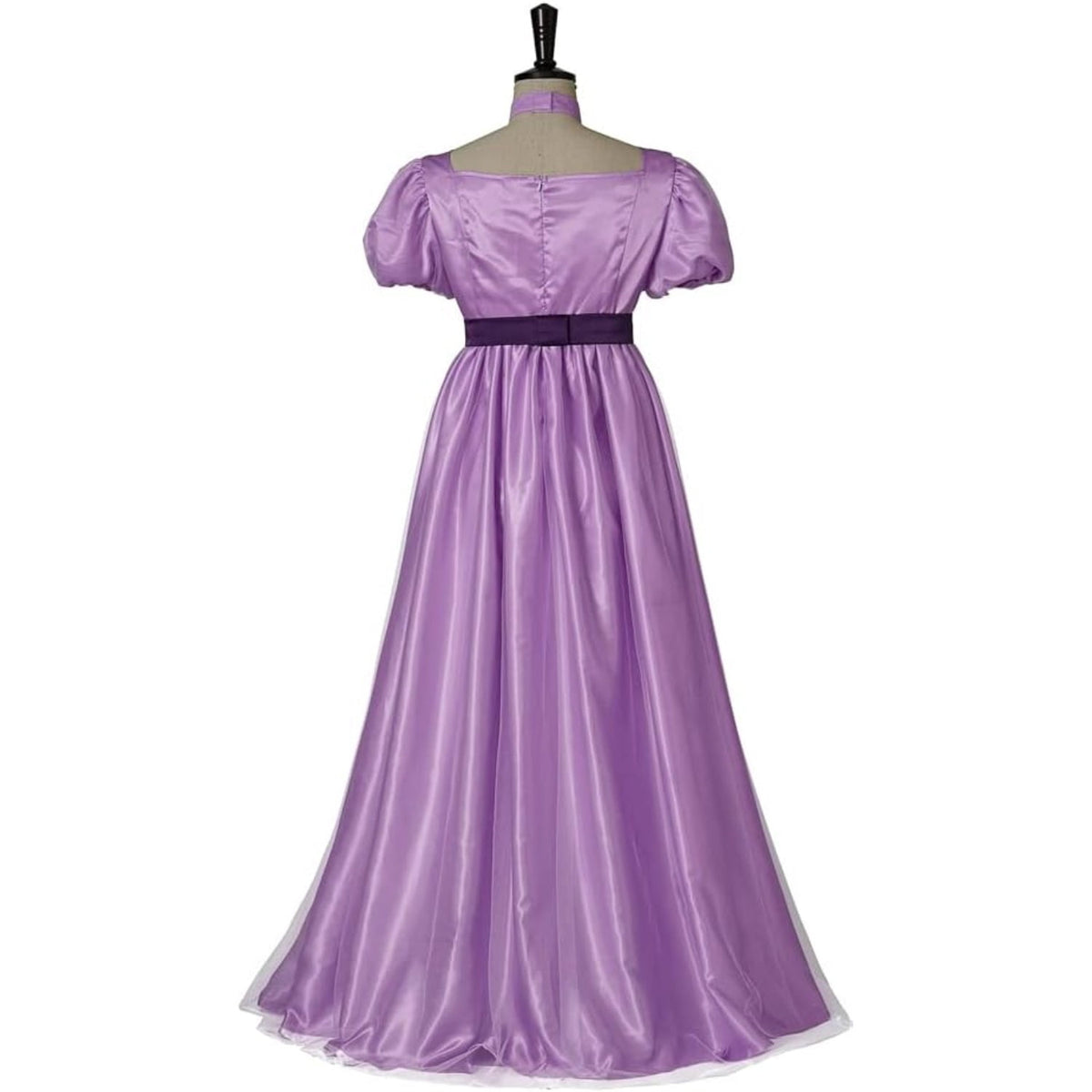thumbnail image 5 of Lavendar Ball Gown Chiffon Purple Dress Regency Dress for Adult Women, 5 of 7