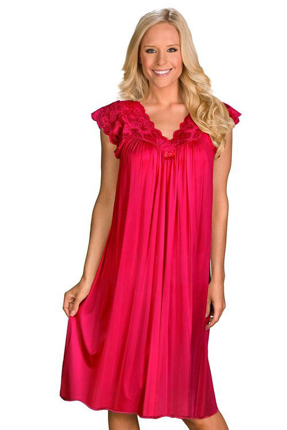 thumbnail image 6 of Women's Shadowline 36737 Silhouette Gown (Black L), 6 of 6
