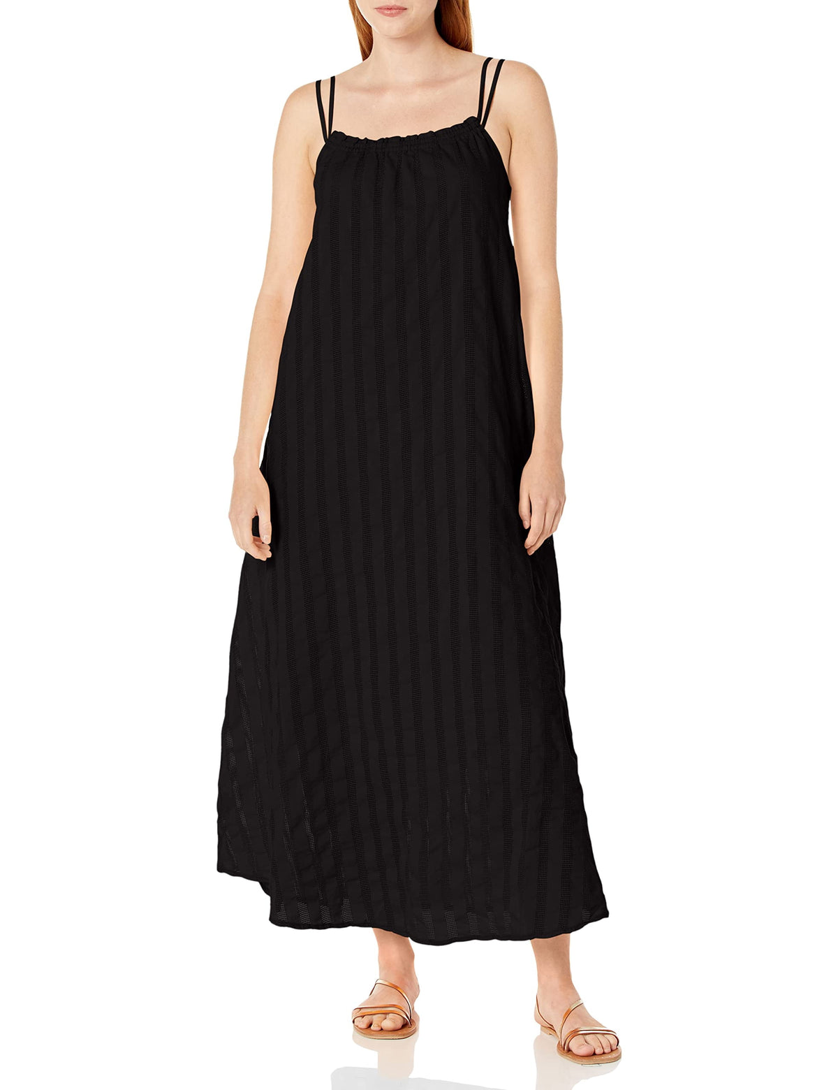 thumbnail image 1 of BB DAKOTA womens Flowget About It Casual Dress, Black, Large US, 1 of 1