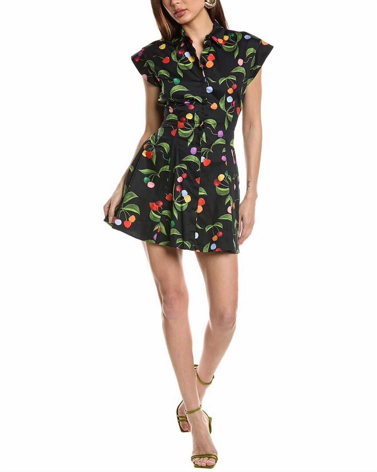 thumbnail image 1 of BORGO DE NOR womens Helena Shirtdress, UK 6/ US 0-2, Black, 1 of 4