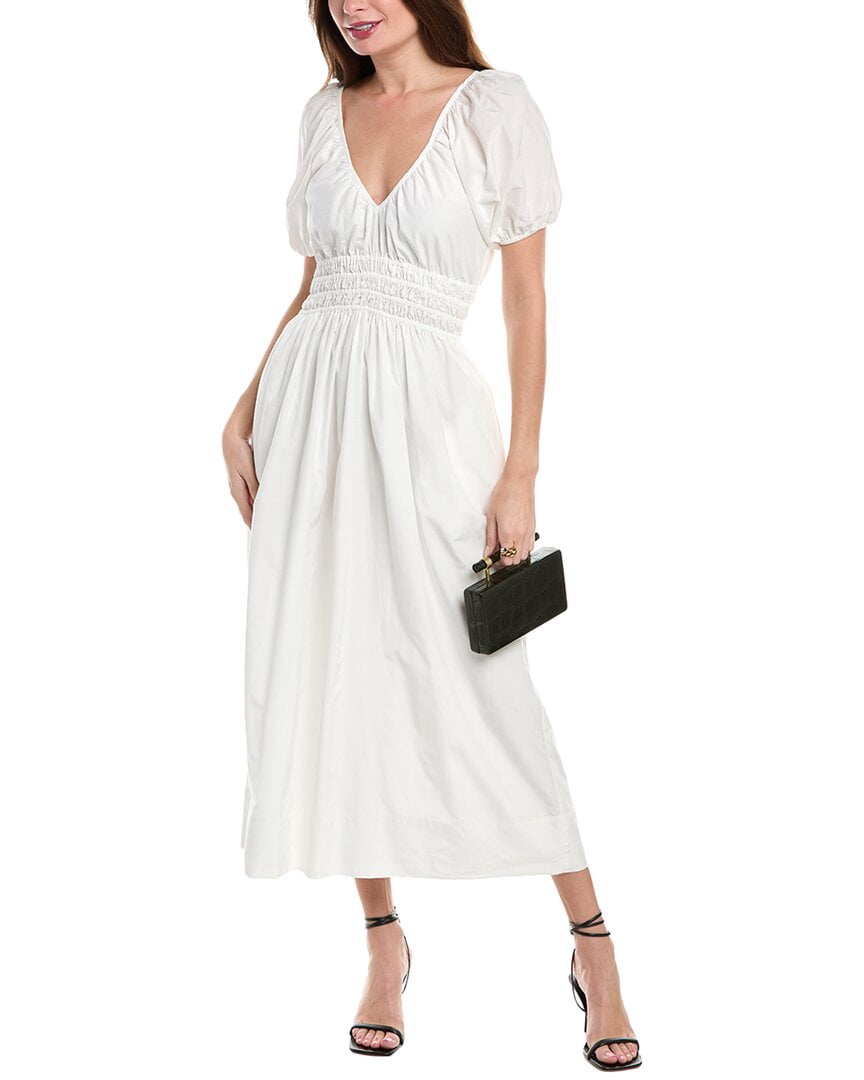 thumbnail image 1 of FAITHFULL THE BRAND V-Neck Puff Sleeve Formal Dresses Women's, 1 of 3
