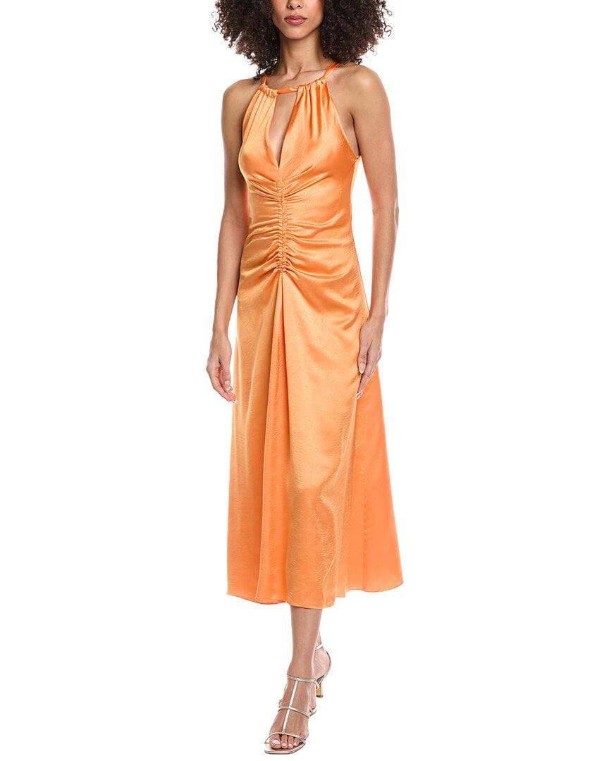 thumbnail image 1 of Sandro womens Woven Maxi Dress, 38, Orange, 1 of 3
