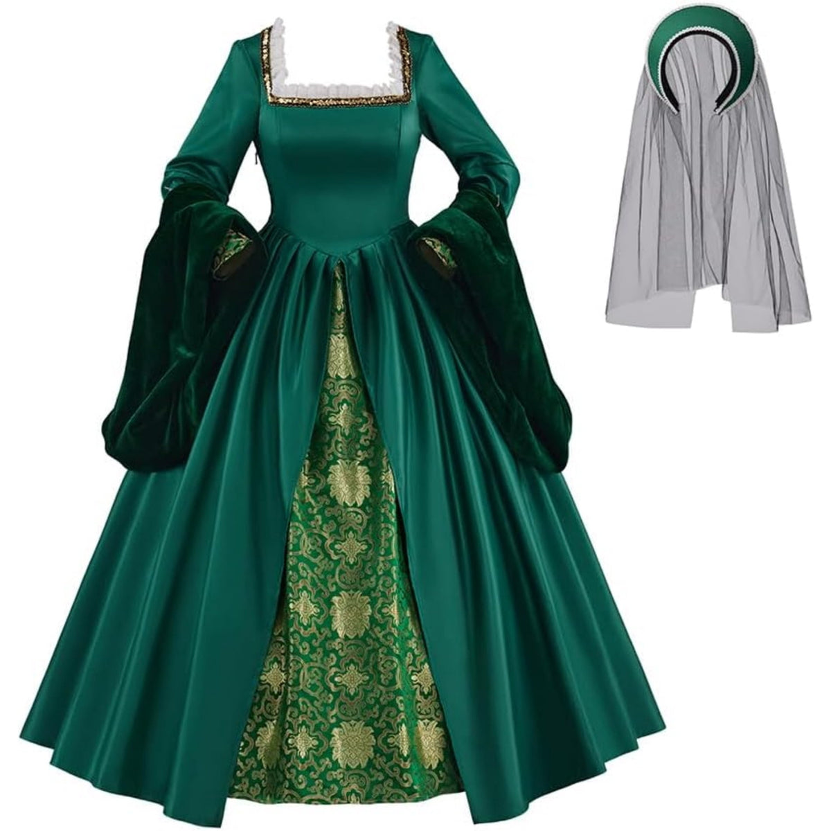thumbnail image 1 of Tudor Court Gown - Anne Boleyn & Elizabethan Royal Dress, 1 of 9