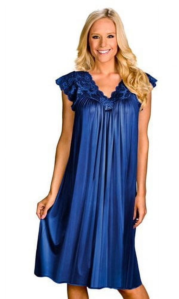 thumbnail image 3 of Women's Shadowline 36737 Silhouette Gown (Black L), 3 of 6
